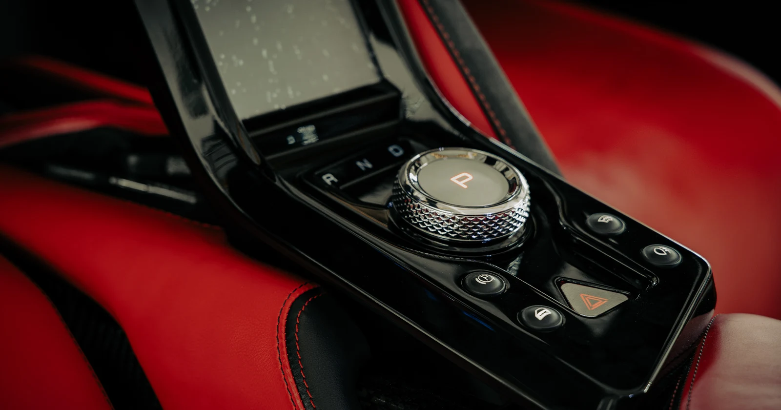 Aspark Owl Roadster – driver controls detail