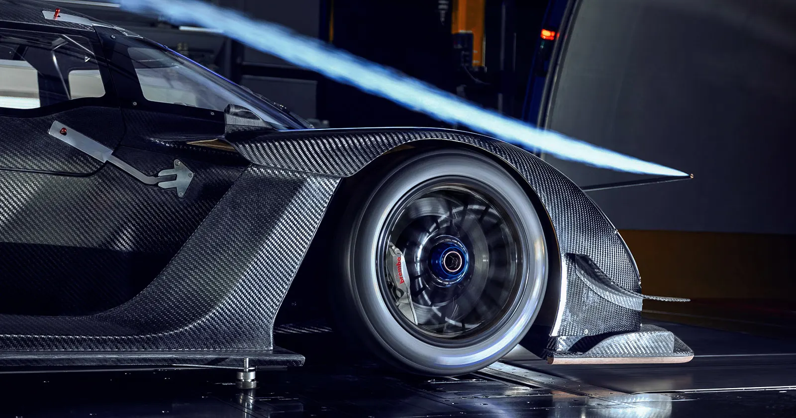 Kalana | Manifattura Automobili Torino – Front Side View During Wind Tunnel Test