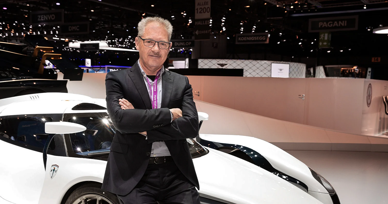 Paolo Garella with SCG003S at Geneva Motor Show | Manifattura Automobili Torino