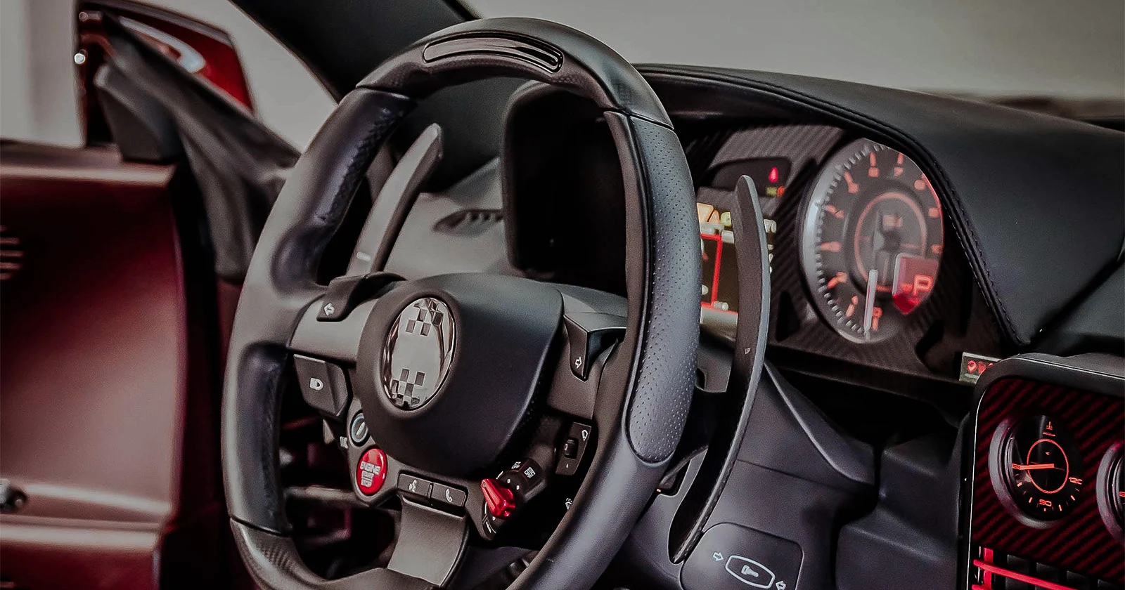 273 | Manifattura Automobili Torino – Soft Light Steering Wheel & Controls Detail