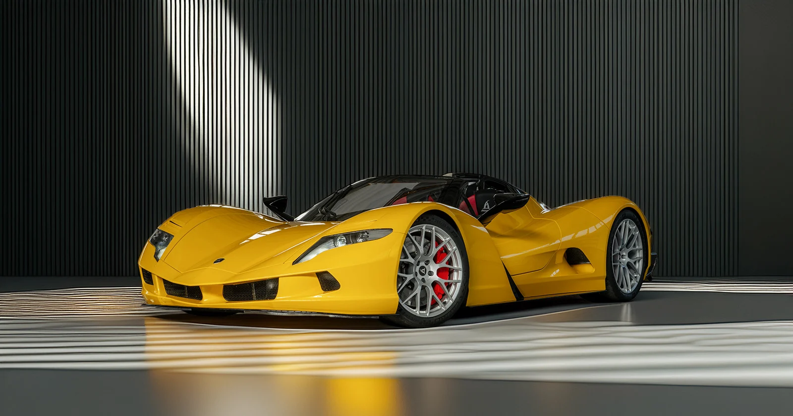 Aspark Owl Roadster – three-quarter studio view